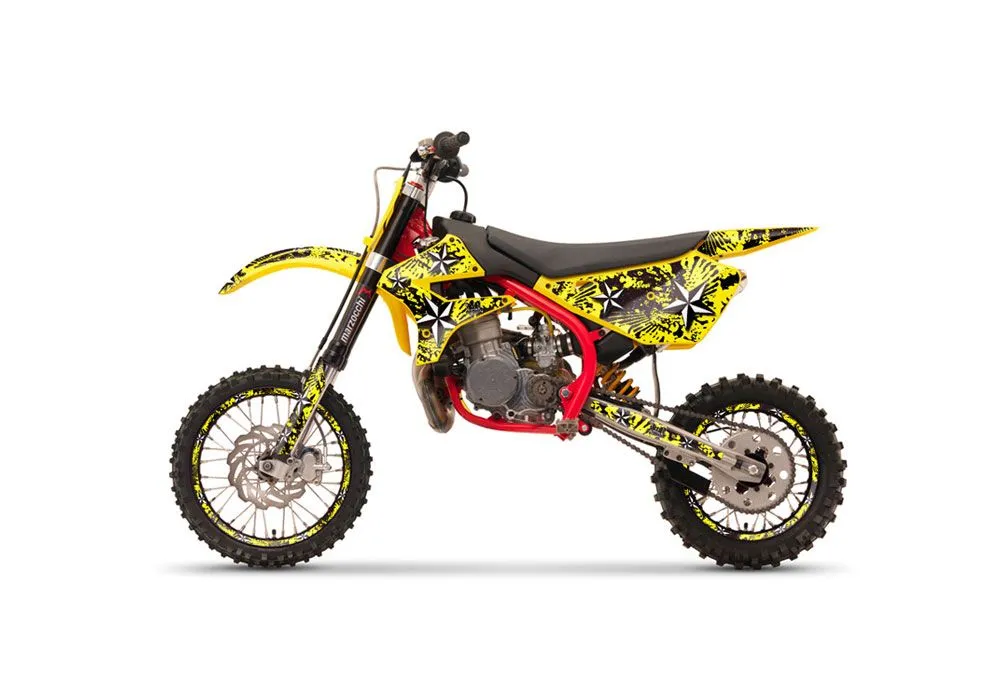 Cobra CX 50 Sr King Dirt Bike Graphic Kit - 2002-2011 Reaper Yellow
