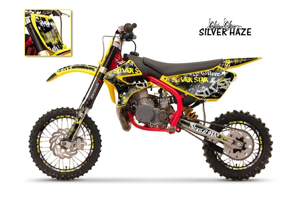 Cobra CX 50 Sr King Dirt Bike Graphic Kit - 2002-2011 T Bomber Yellow
