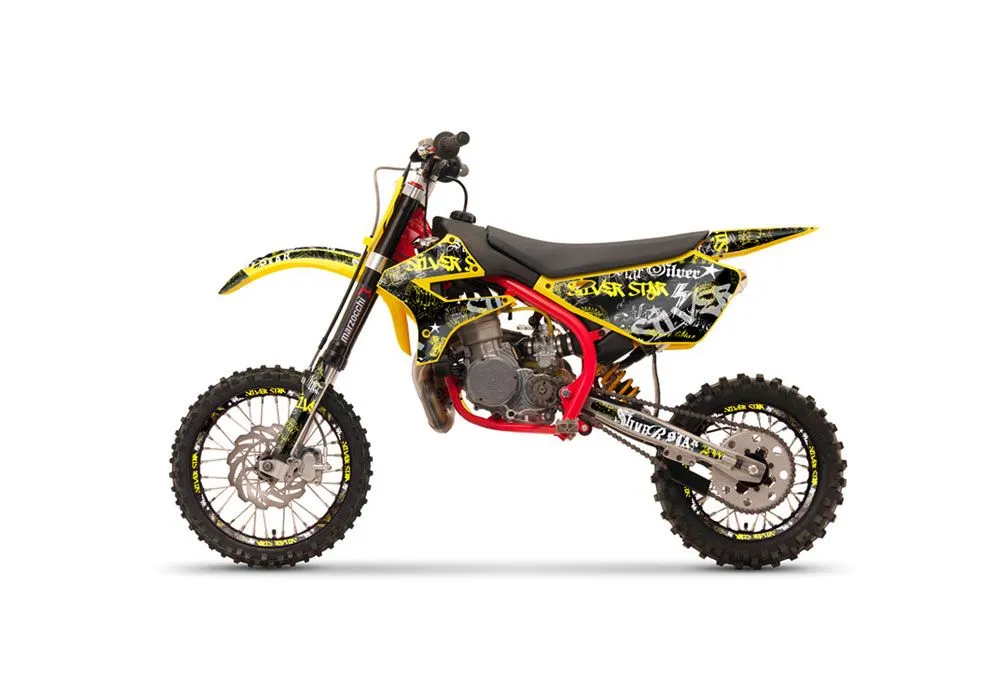 Cobra CX 65 Dirt Bike Graphic Kit - 2007-2011 T Bomber Yellow