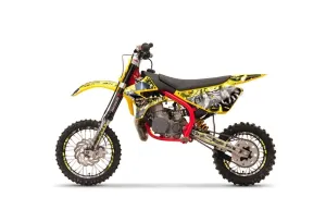 Cobra CX 50 Jr Dirt Bike Graphic Kit - 2003-2011 Motorhead Yellow