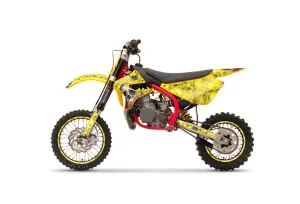 Cobra CX 50 Sr King Dirt Bike Graphic Kit - 2002-2011 Bone Collector Yellow