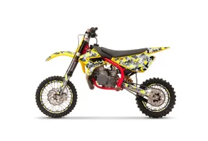 Cobra CX 50 Sr King Dirt Bike Graphic Kit - 2002-2011 Vegas Baller Yellow