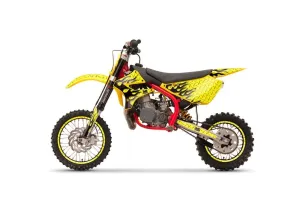 Cobra CX 65 Dirt Bike Graphic Kit - 2007-2011 Mad Hatter Yellow