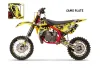 Cobra CX 50 Sr King Dirt Bike Graphic Kit - 2002-2011 Checkered Skull Yellow