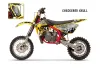 Cobra CX 65 Dirt Bike Graphic Kit - 2007-2011 Diamond Flames Yellow