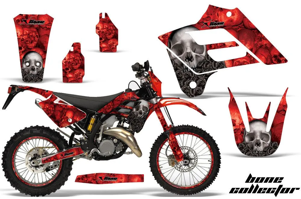 Gas Gas EC 250 Dirt Bike Graphic Kit - 2006-2008 Bone Collector Red