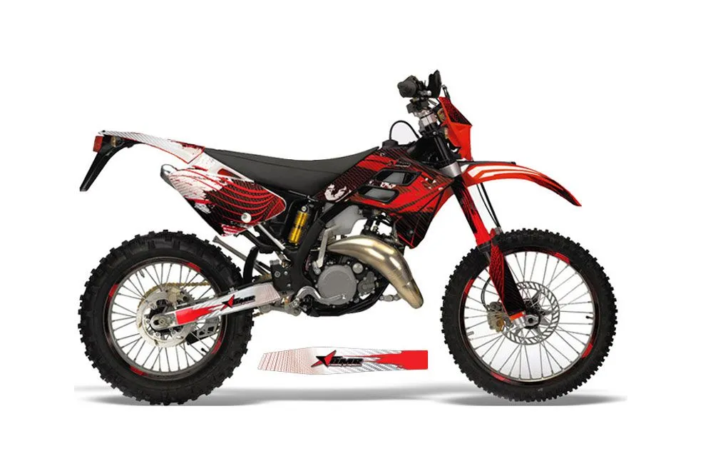 Gas Gas EC 250 Dirt Bike Graphic Kit - 2006-2008 Carbon X Red