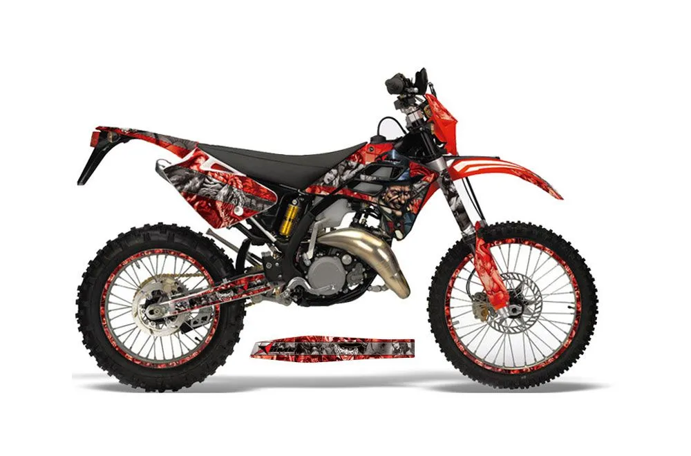 Gas Gas EC 250 Dirt Bike Graphic Kit - 2006-2008 Mad Hatter Red