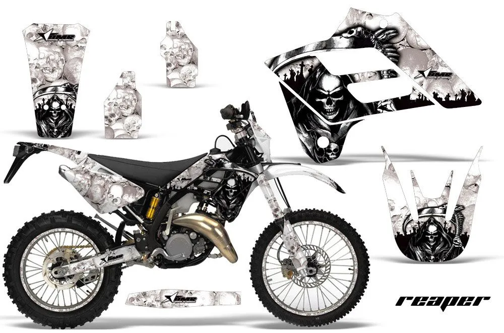 Gas Gas EC 250 Dirt Bike Graphic Kit - 2006-2008 Reaper White