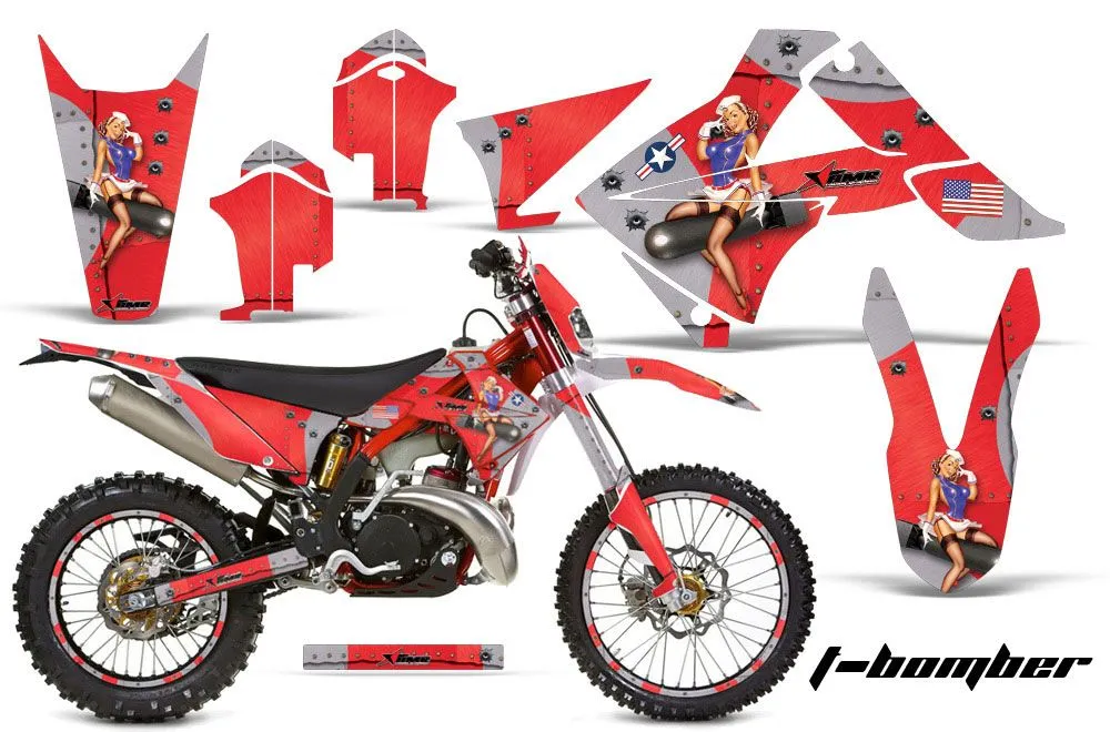 Gas Gas EC 250 Dirt Bike Graphic Kit - 2011-2012 T Bomber Red