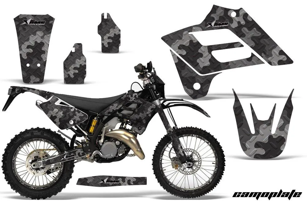 Gas Gas EC 300 Dirt Bike Graphic Kit - 2006-2008 Camoplate Black