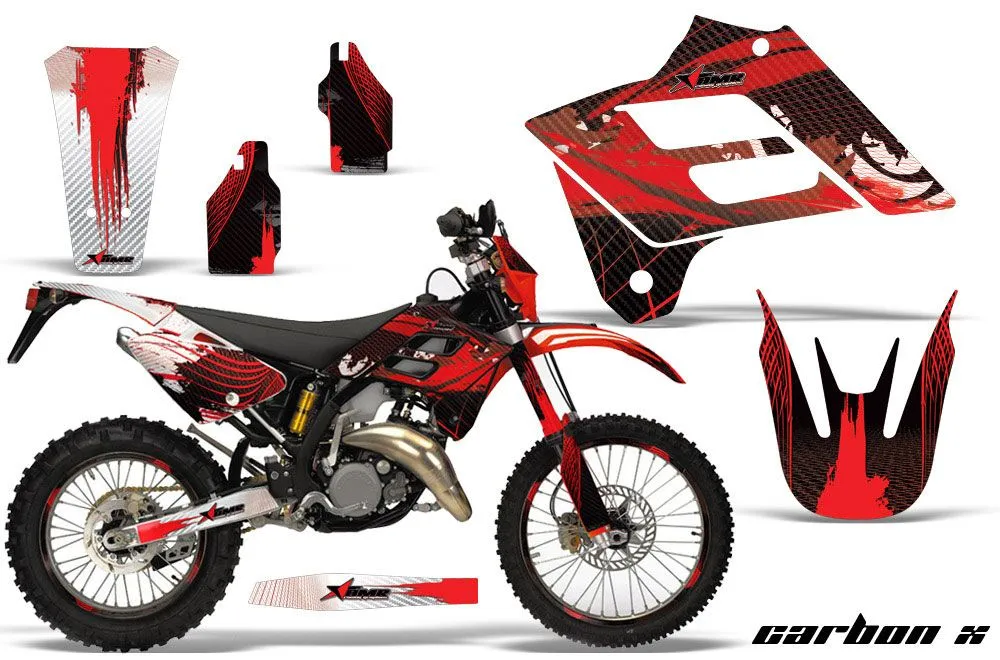 Gas Gas EC 300 Dirt Bike Graphic Kit - 2006-2008 Carbon X Red