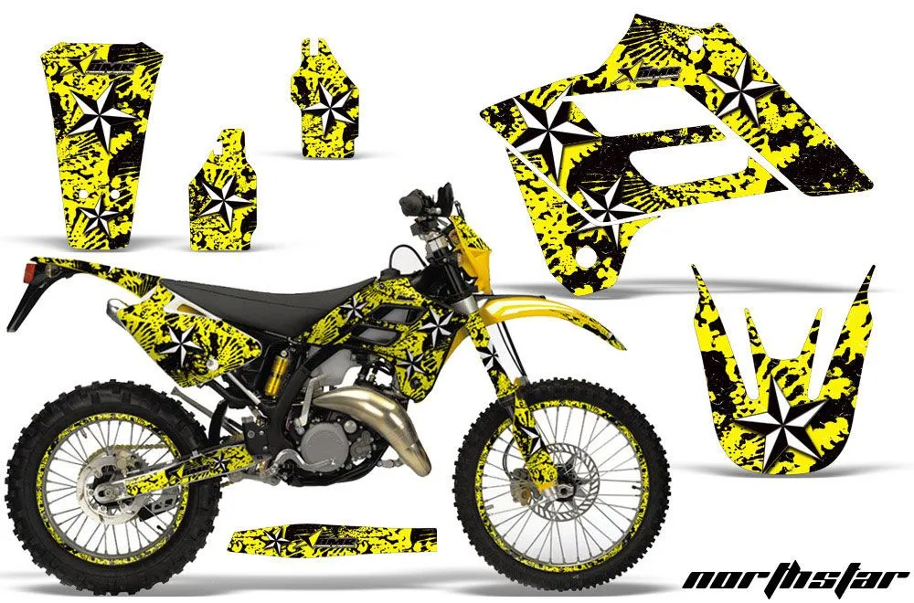 Gas Gas EC 300 Dirt Bike Graphic Kit - 2006-2008 NorthStar Yellow