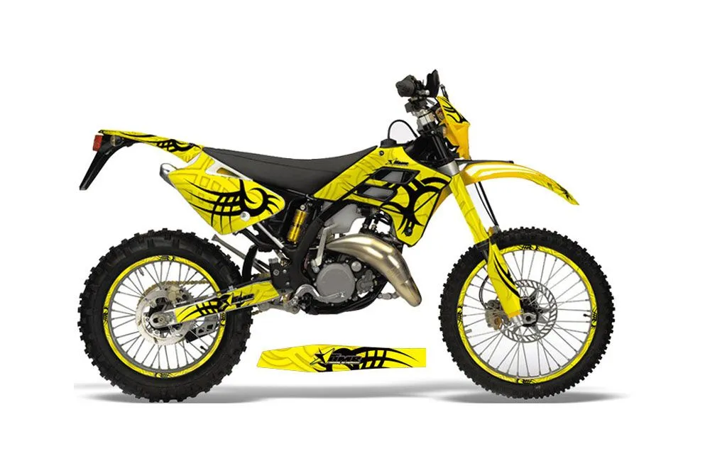 Gas Gas EC 300 Dirt Bike Graphic Kit - 2006-2008 Tribe Yellow