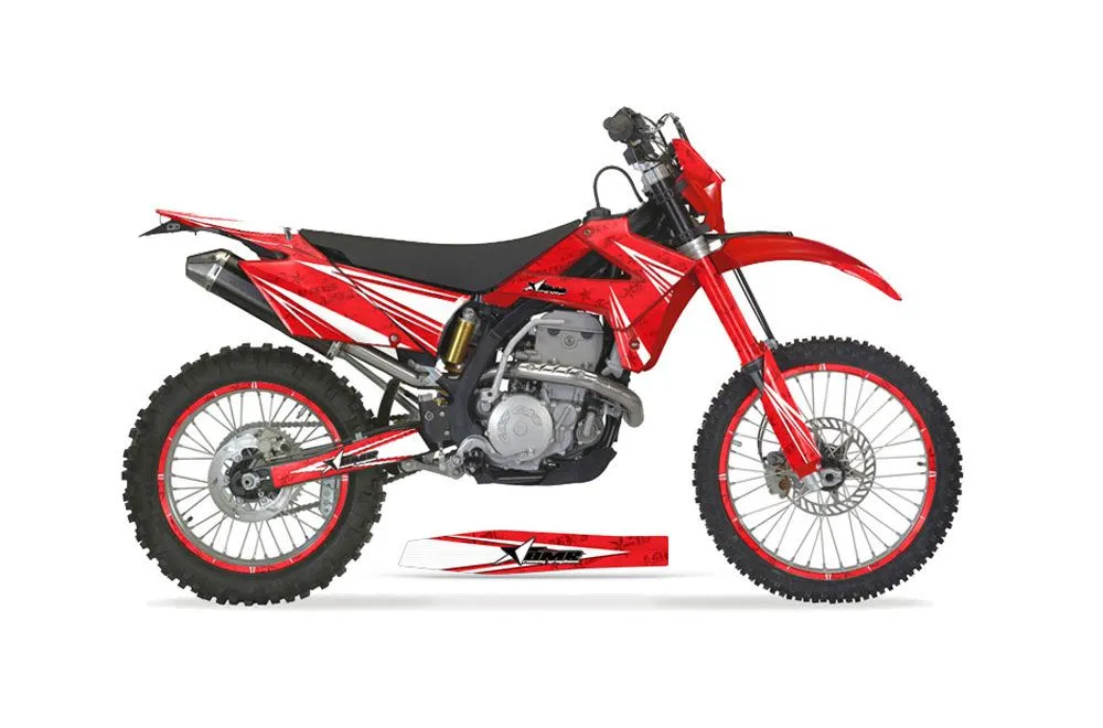 Gas Gas EC 300 Dirt Bike Graphic Kit - 2009-2010 Contender Red