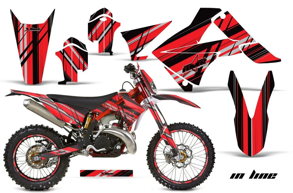 Gas Gas EC 300 Dirt Bike Graphic Kit - 2011-2012 In Line Black