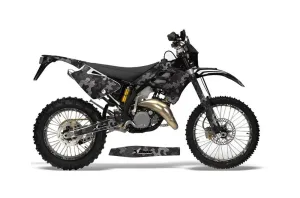 Gas Gas EC 250 Dirt Bike Graphic Kit - 2006-2008 Camoplate Black