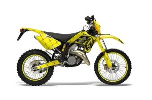 Gas Gas EC 250 Dirt Bike Graphic Kit - 2006-2008 Silver Star - Reloaded Yellow