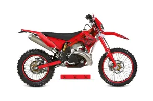Gas Gas EC 300 Dirt Bike Graphic Kit - 2011-2012 Silver Star - Reloaded Red