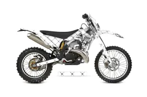 Gas Gas EC 300 Dirt Bike Graphic Kit - 2011-2012 Silver Star - Reloaded White