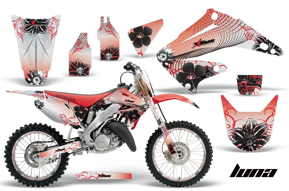 Honda CR125 Dirt Bike Graphic Kit - 1995-2015 Luna Red