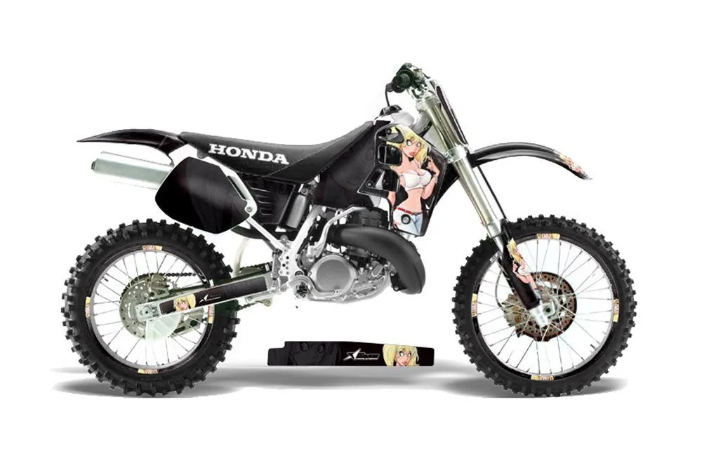 Honda CR500 Dirt Bike Graphic Kit - 1989-2001 Mandy Black