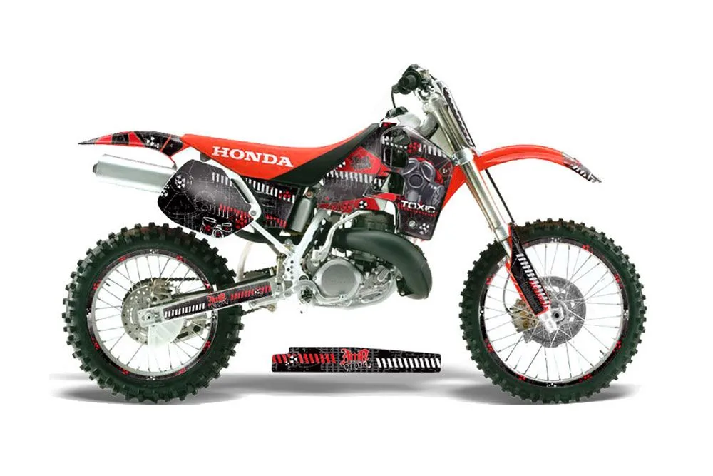 Honda CR500 Dirt Bike Graphic Kit - 1989-2001 Toxicity Red