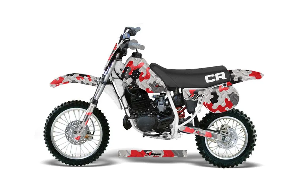 Honda CR60 Dirt Bike Graphic Kit - 1984-1985 Camoplate Red
