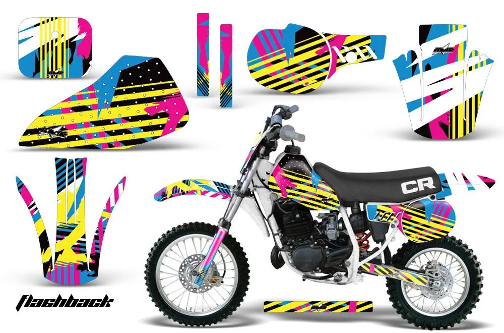 Honda CR60 Dirt Bike Graphic Kit - 1984-1985 Flashback