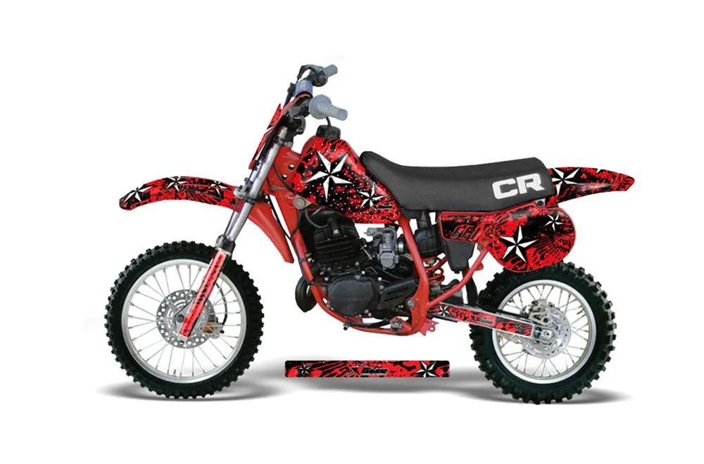 Honda CR60 Dirt Bike Graphic Kit - 1984-1985 Northstar Red