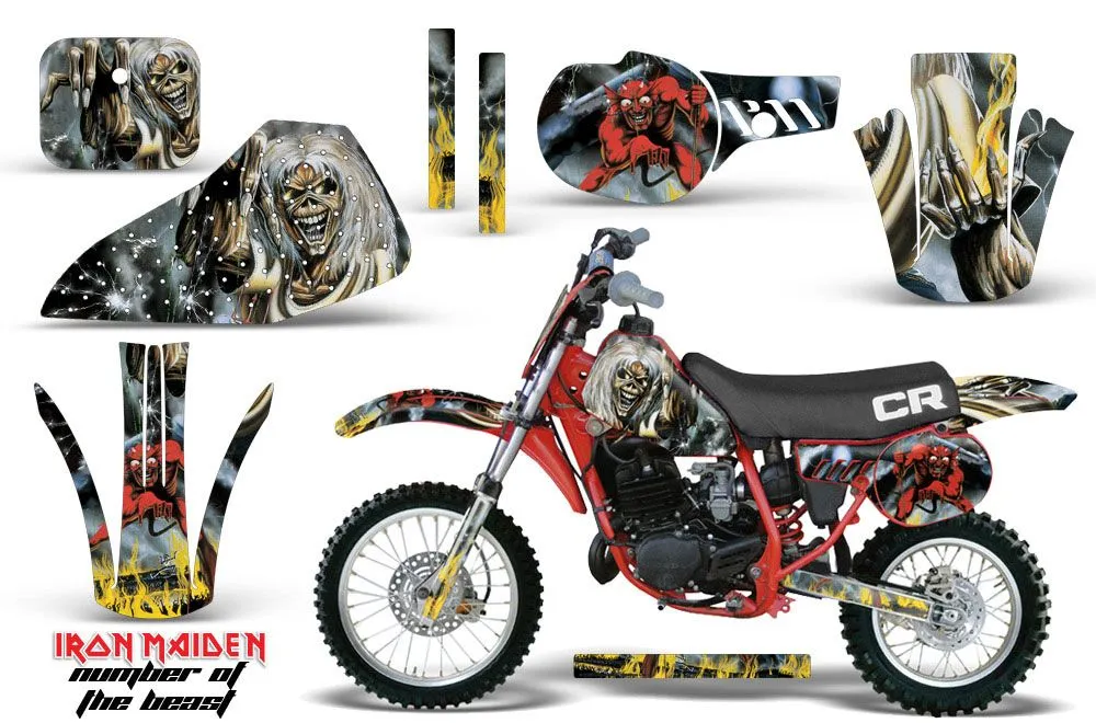 Honda CR60 Dirt Bike Graphic Kit - 1984-1985 Number of the Beast