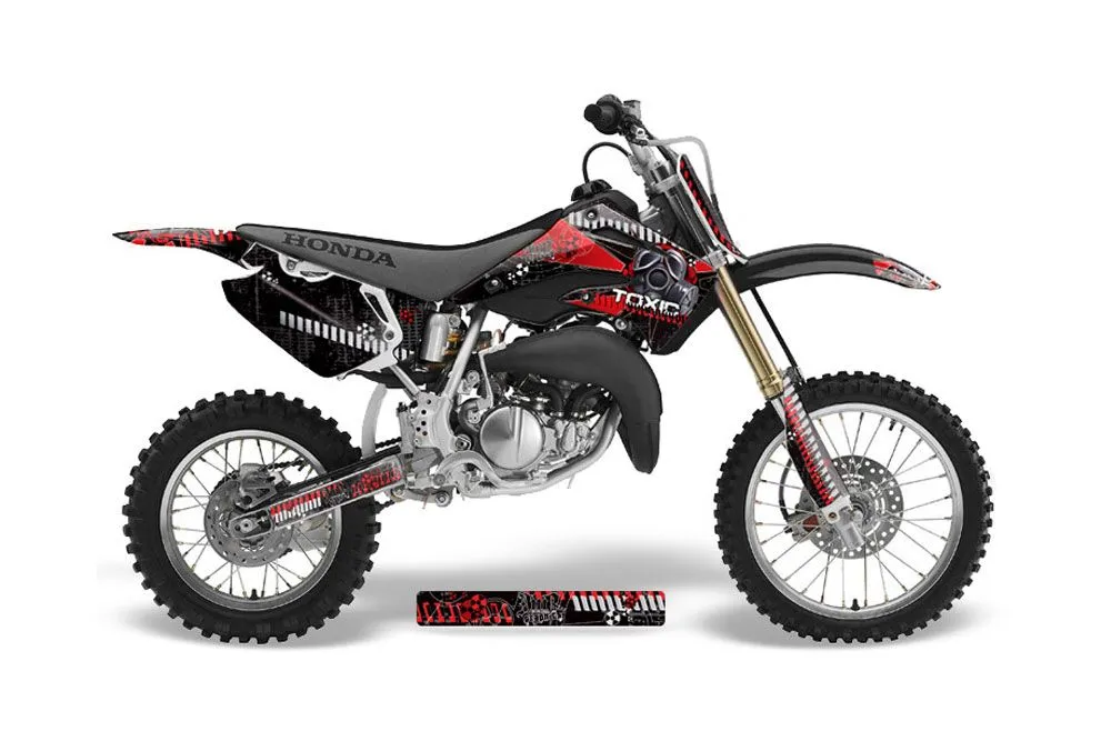 Honda CR85 Dirt Bike Graphic Kit - 2003-2007 Toxicity Red