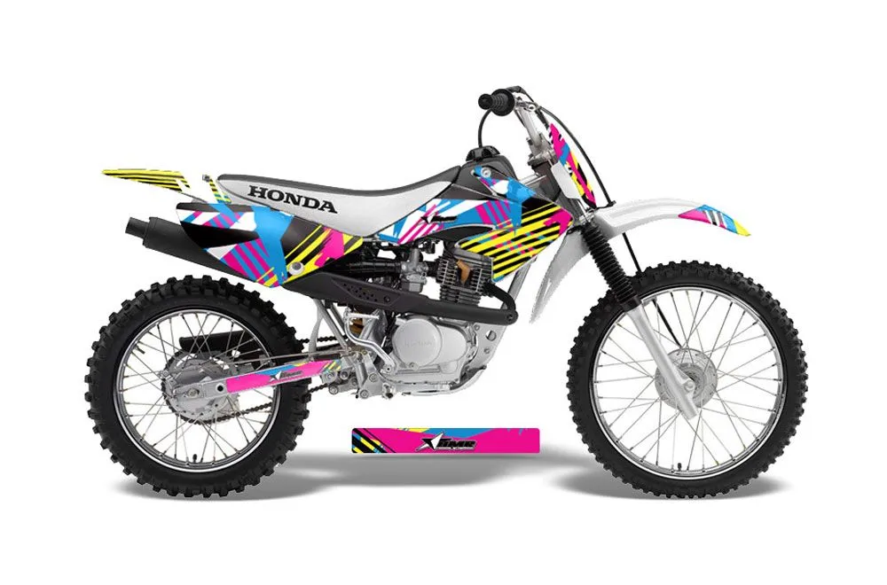 Honda CRF100 Dirt Bike Graphic Kit - 2004-2010 Flashback