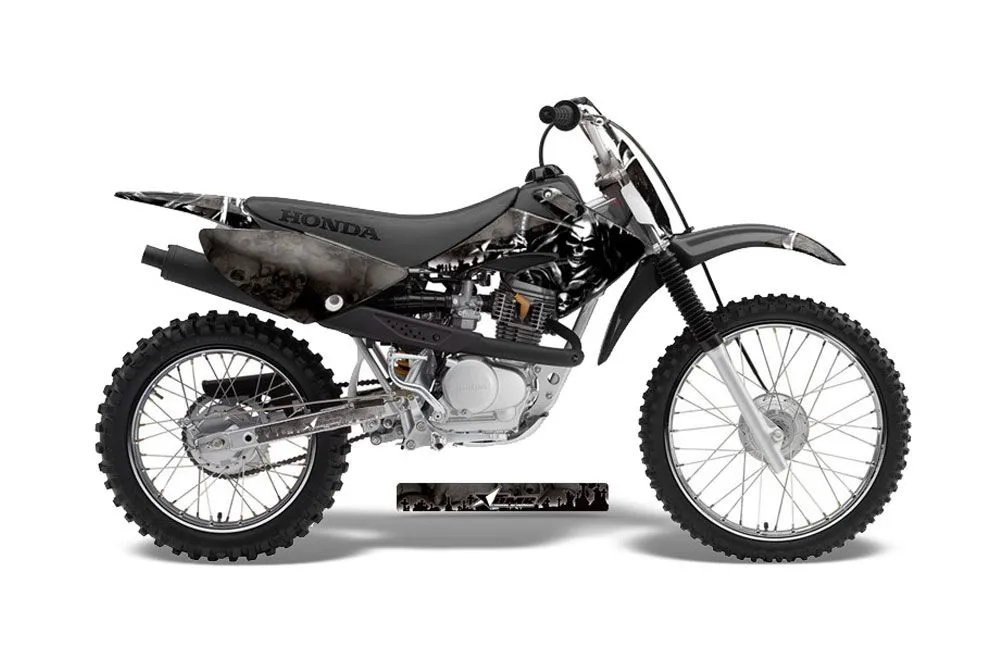 Honda CRF100 Dirt Bike Graphic Kit - 2004-2010 Reaper Black