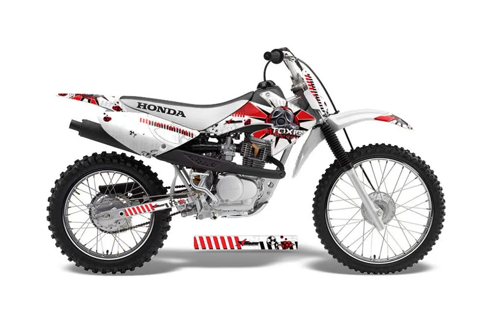Honda CRF100 Dirt Bike Graphic Kit - 2004-2010 Toxicity Red