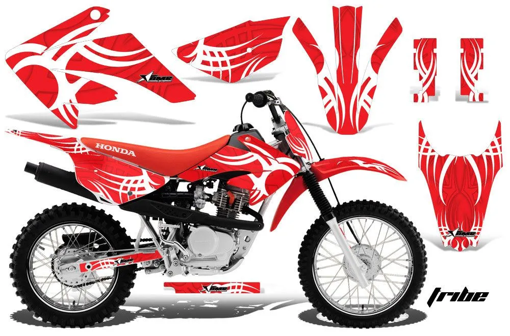 Honda CRF100 Dirt Bike Graphic Kit - 2011-2016 Tribe Red