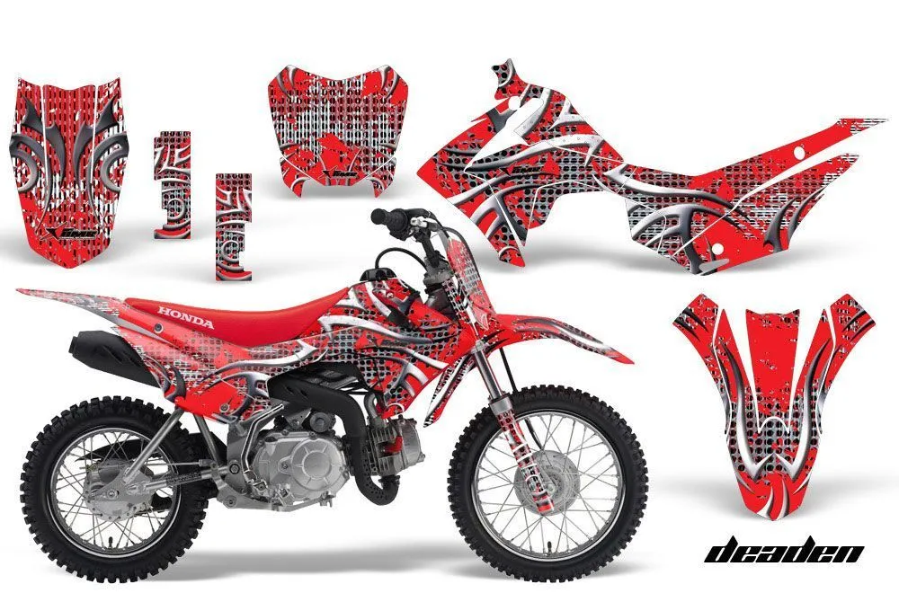 Honda CRF110 F Dirt Bike Graphic Kit - 2013-2018 Deaden Red