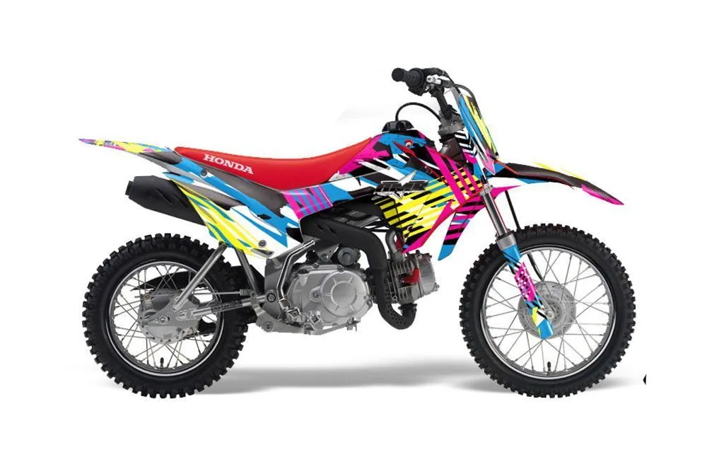 Honda CRF110 F Dirt Bike Graphic Kit - 2013-2018 Flashback