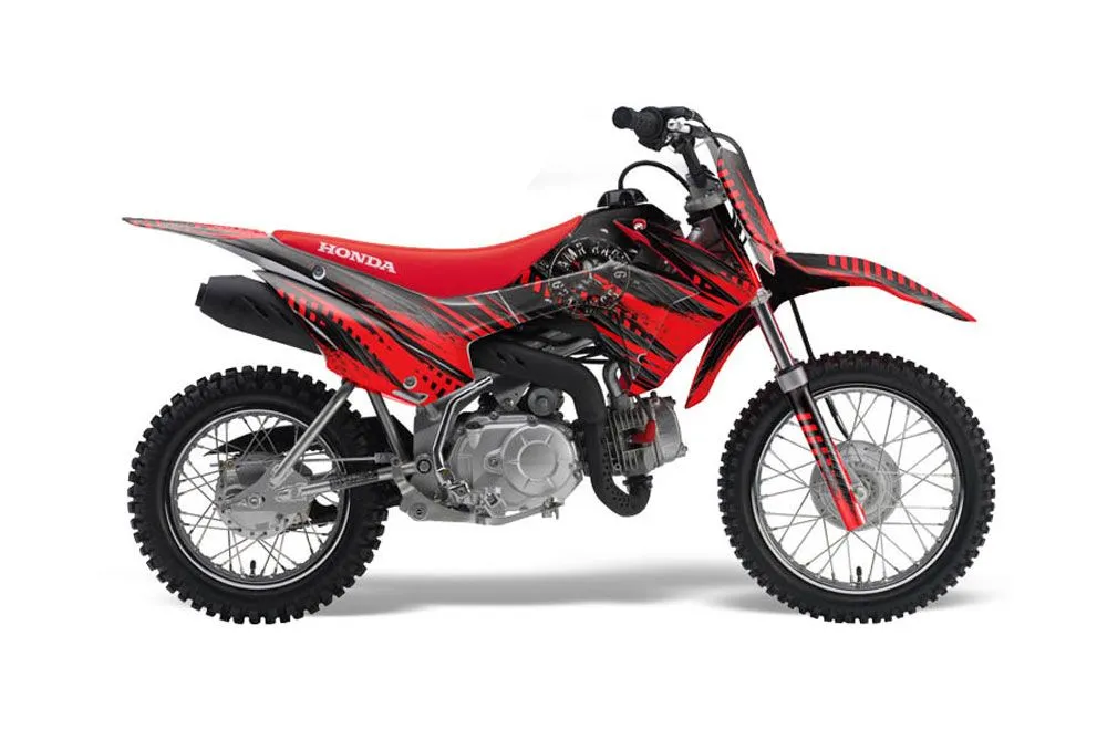 Honda CRF110 F Dirt Bike Graphic Kit - 2013-2018 Nuke Red