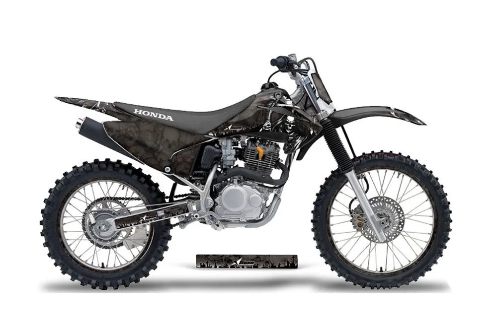 Honda CRF150 F Dirt Bike Graphic Kit - 2003-2007 Reaper Black