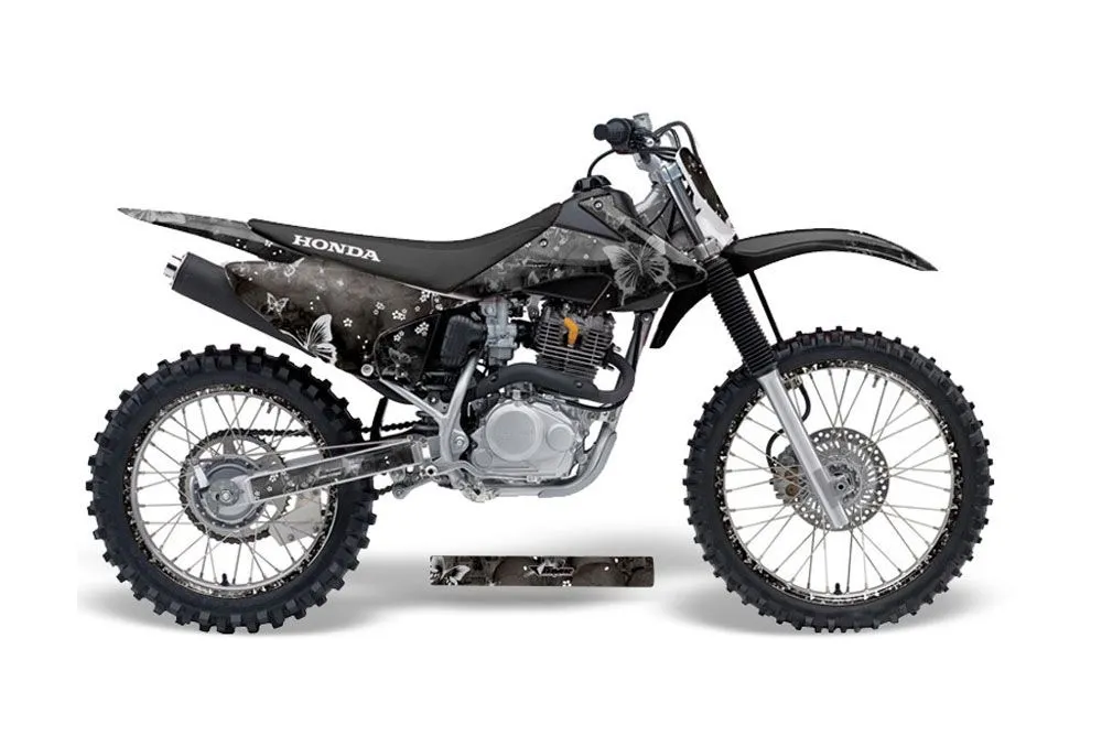 Honda CRF150 F Dirt Bike Graphic Kit - 2008-2014 Butterfly Black