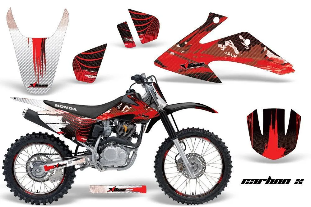 Honda CRF150 F Dirt Bike Graphic Kit - 2008-2014 Carbon X Red