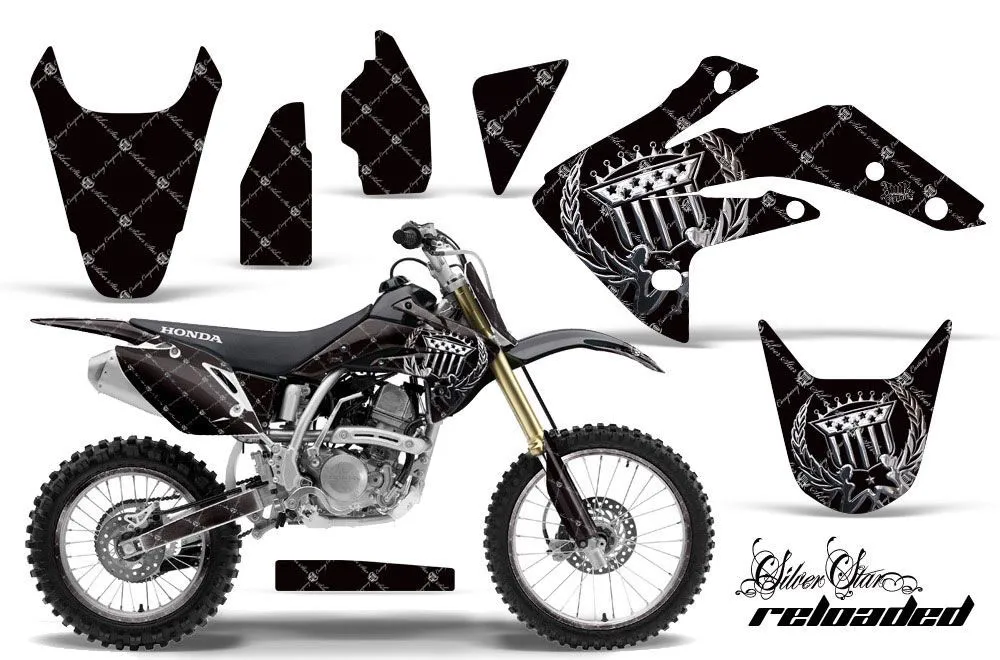 Honda CRF150 R Dirt Bike Graphic Kit - 2007-2016 Silver Star - Reloaded Chrome