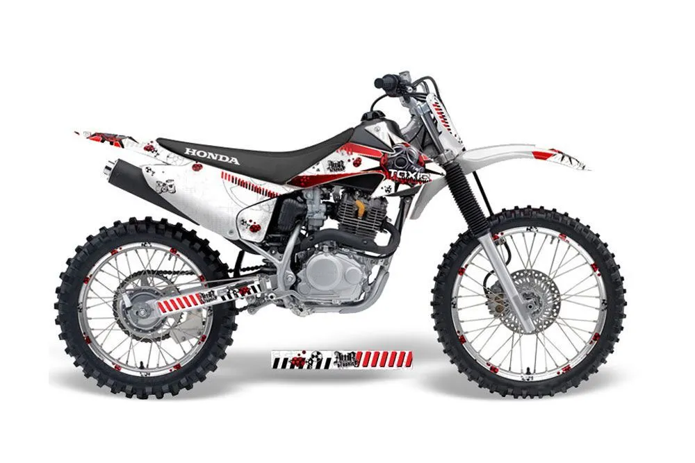 Honda CRF230 F Dirt Bike Graphic Kit - 2008-2014 Toxicity White