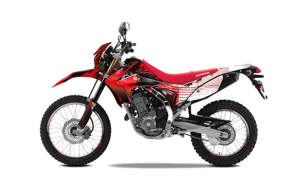 Honda CRF250 M Enduro Dirt Bike Graphic Kit - 2013-2020 Carbon X Red