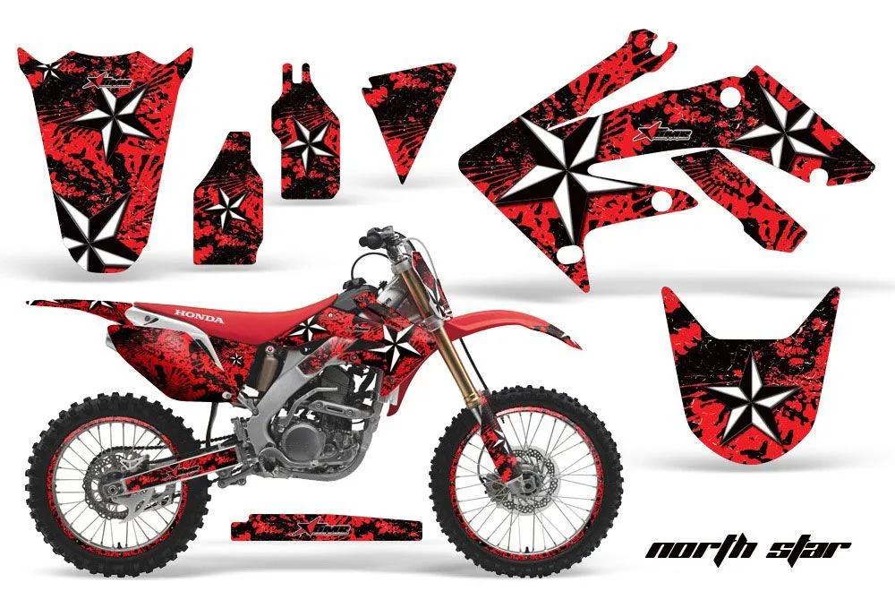 Honda CRF250 R Dirt Bike Graphic Kit - 2004-2013 Northstar Red