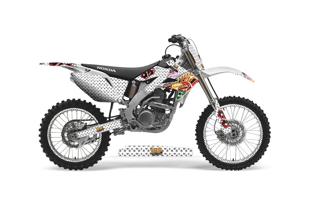 Honda CRF250 R Dirt Bike Graphic Kit - 2004-2013 Vegas Baller White