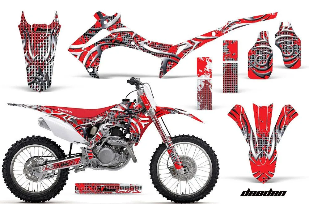 Honda CRF250 R Dirt Bike Graphic Kit - 2014-2017 Deaden Red