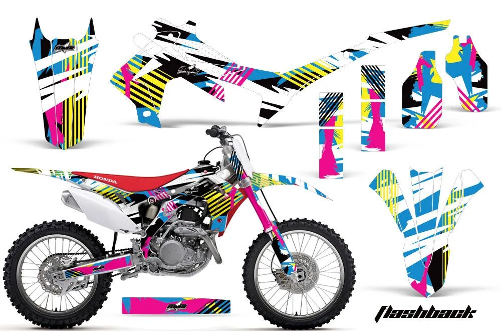 Honda CRF250 R Dirt Bike Graphic Kit - 2014-2017 Flashback
