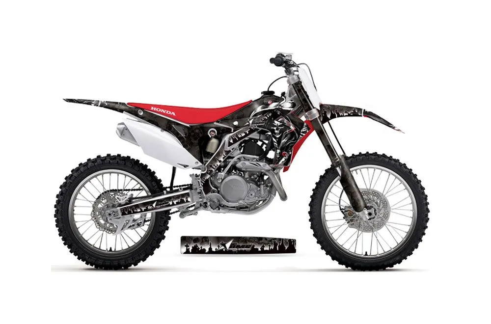Honda CRF250 R Dirt Bike Graphic Kit - 2014-2017 Reaper Black